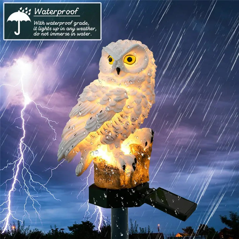 Solar Owl Lights for Outdoor Gardens – Waterproof & Eco-Friendly