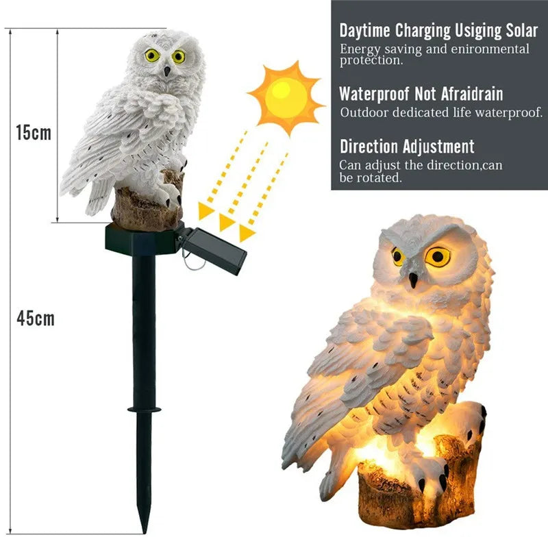Solar Owl Lights for Outdoor Gardens – Waterproof & Eco-Friendly