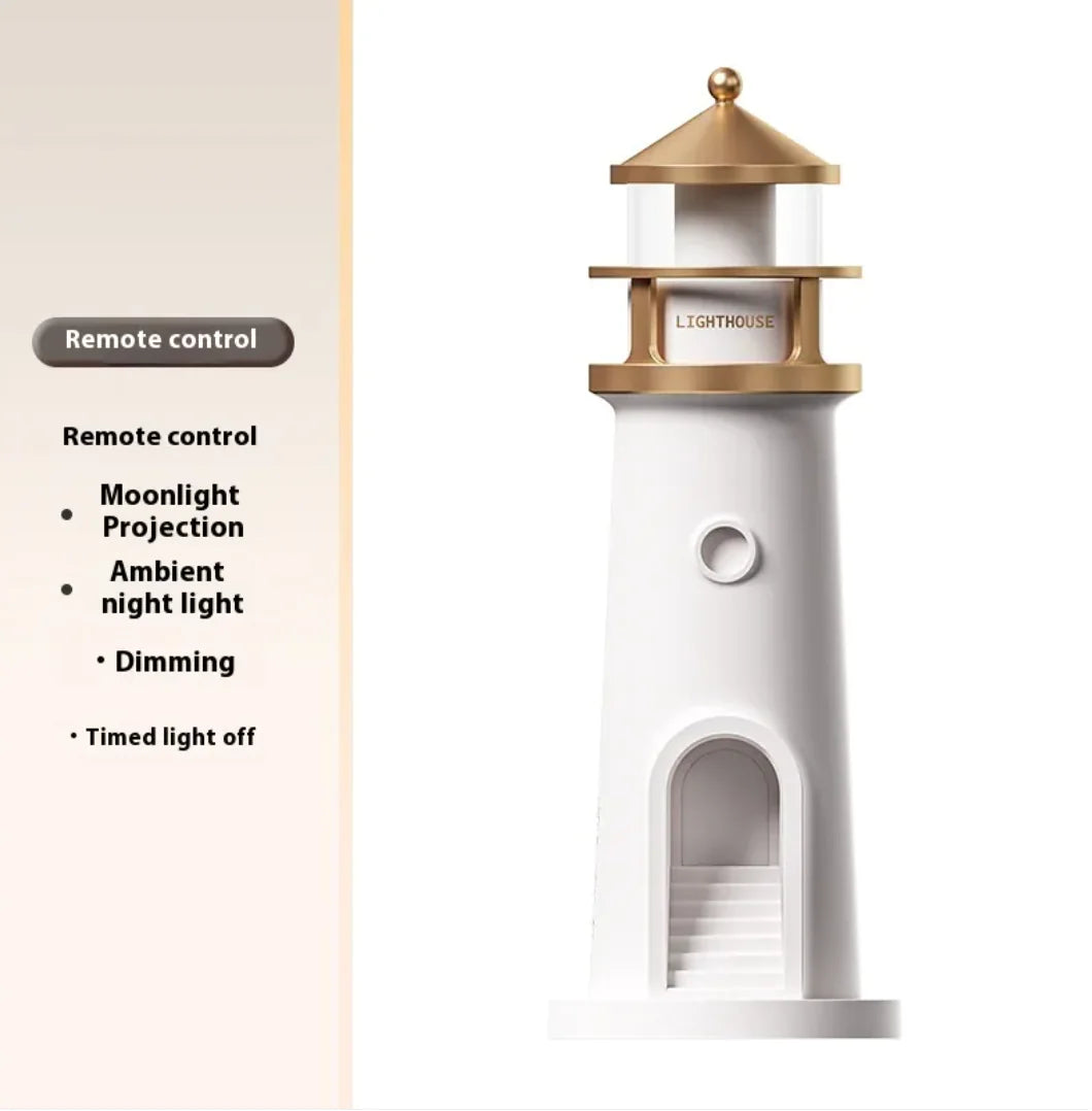 Creative Lighthouse Moon Night Lamp β Soft Ambient Lighting