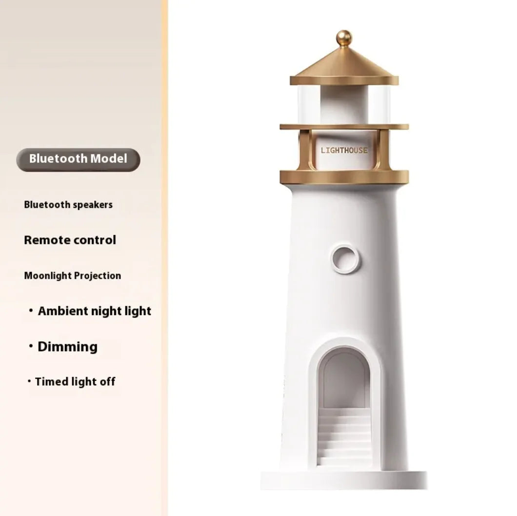 Creative Lighthouse Moon Night Lamp β Soft Ambient Lighting