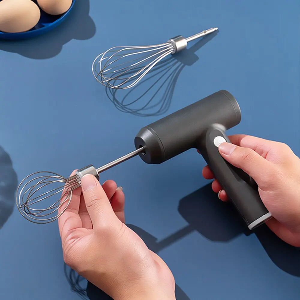 Portable Wireless Electric Hand Mixer – 3 Speed Settings